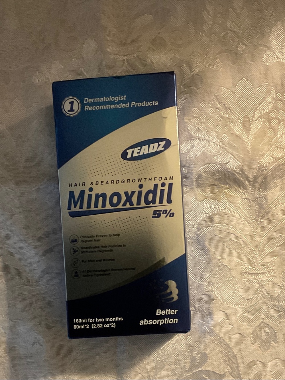5% MINOXIDIL FOR WOMEN OR MEN-HAIR AND BEARDGROWTH FOAM.